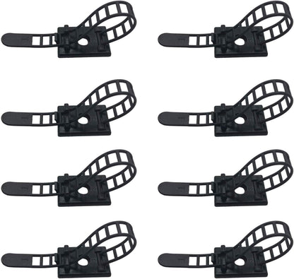 25 Pieces Desk Wire Organizer Cable Ties Zip Ties Adhesive Cord Clips Cable Management Cord Keeper Desk Wire Management
