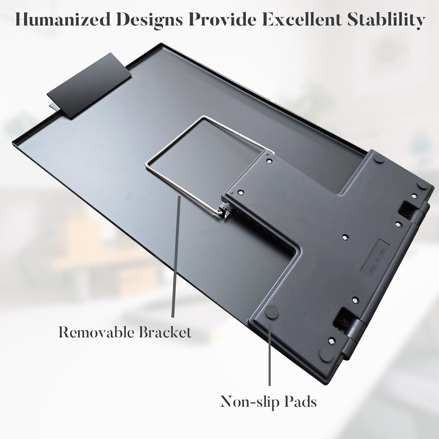 Desktop Document Holder, Black Paper Holder Stand for Desk, Metal Paper Stand for Desk When Typing, 7 Adjustable Angles Copyholder