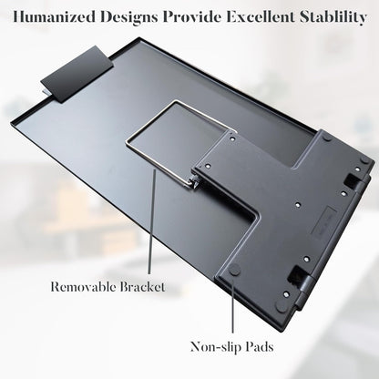 Desktop Document Holder, Black Paper Holder Stand for Desk, Metal Paper Stand for Desk When Typing, 7 Adjustable Angles Copyholder