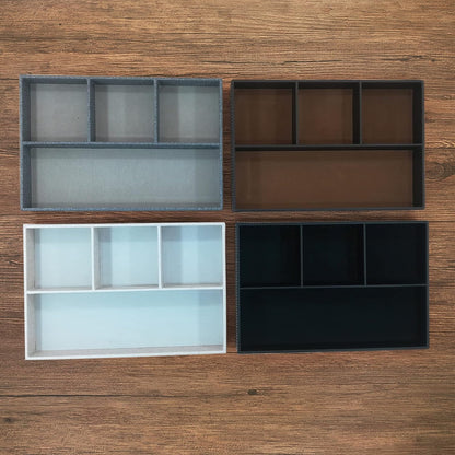 Desktop Glove Box, Nightstand or Dresser Organizer, Valet Tray, Entry Table Organizer, Dresser Storage Box,PU Leather Drawer Storage Decorative Trays.