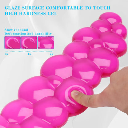 Gel Cloud Keyboard and Mouse Wrist Rest, Cute Wrist Support and Arm Support Keyboard Rest for Keyboard and Mouse Typing Pain Relief，Suitable for Office/Computer/Laptop/Gaming (Pink)
