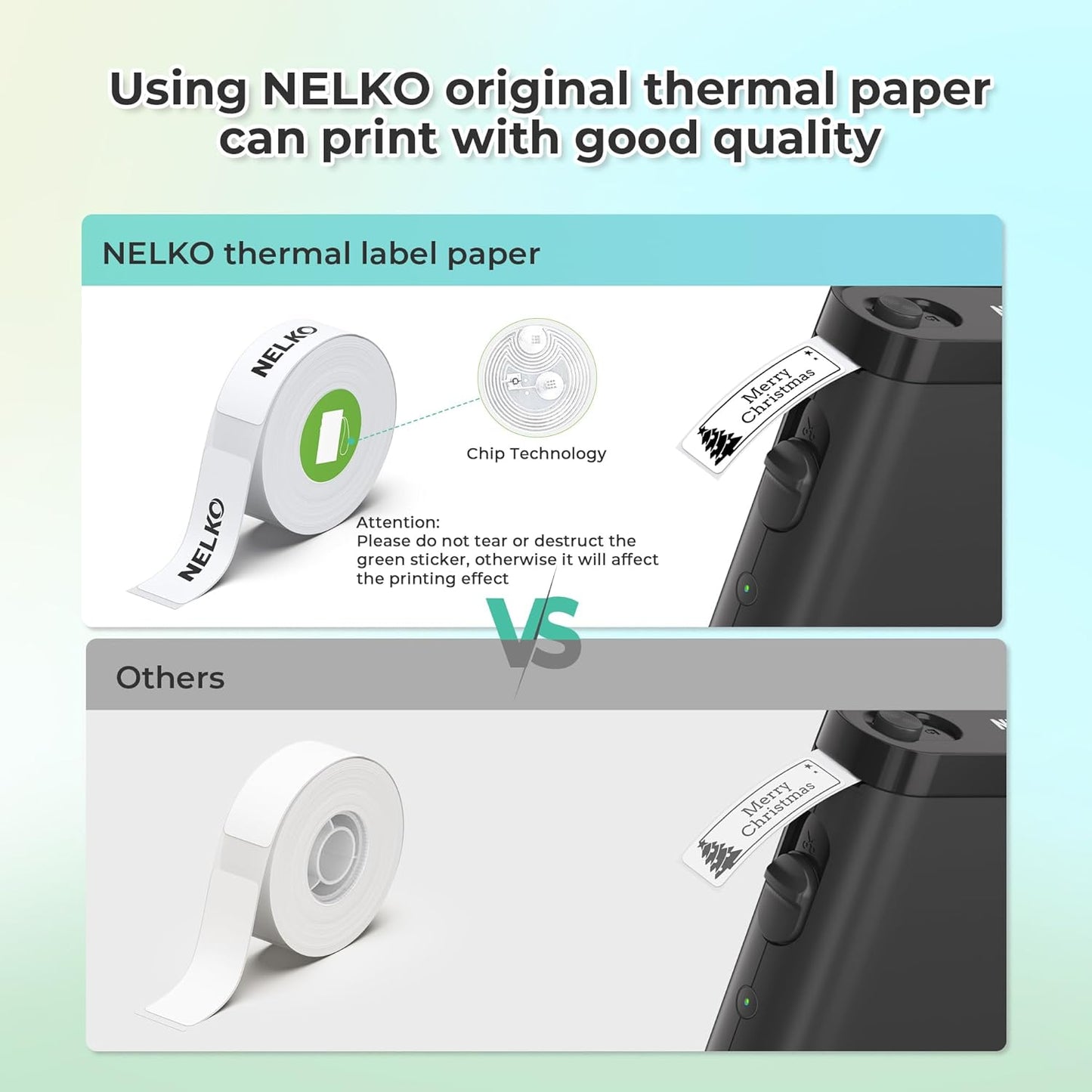 Nelko Label Maker Machine with Tape, P21 Bluetooth Label Printer, Wireless Mini Label Makers with Multiple Templates for School Office Home, White