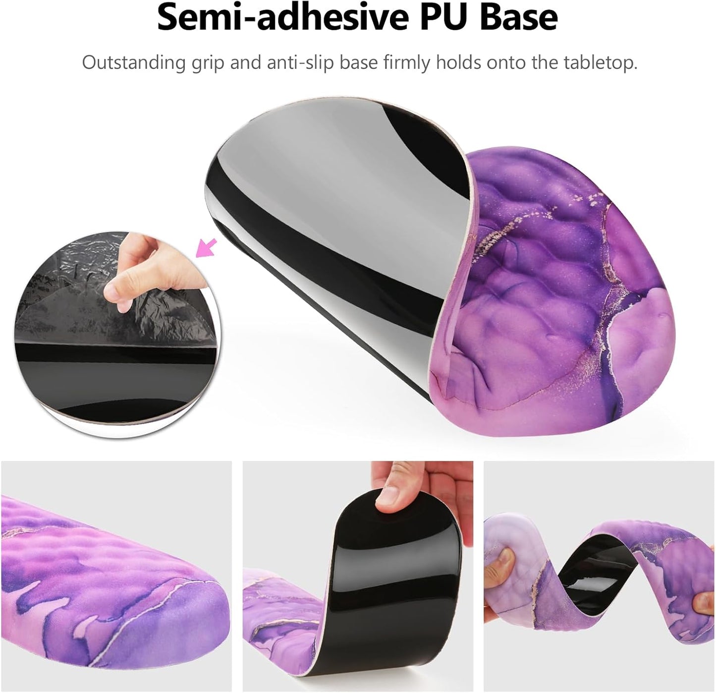 Mouse Pad Wrist Support, Laokiiy 2 in1 Keyboard Wrist Rest+ Ergonomic Mouse Pad, Non-Slip Wrist Rest for Computer Keyboard, Made Easy Typing & Relieve Wrist Pain（Banana Leaf Green）