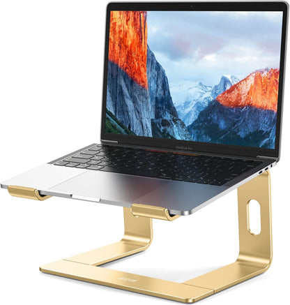 BESIGN LS03 Aluminum Laptop Stand, Ergonomic Detachable Computer Stand, Notebook Riser, Laptop Mount Compatible with Air, Pro, Dell, HP, Lenovo More 10-15.6" Laptops, Silver