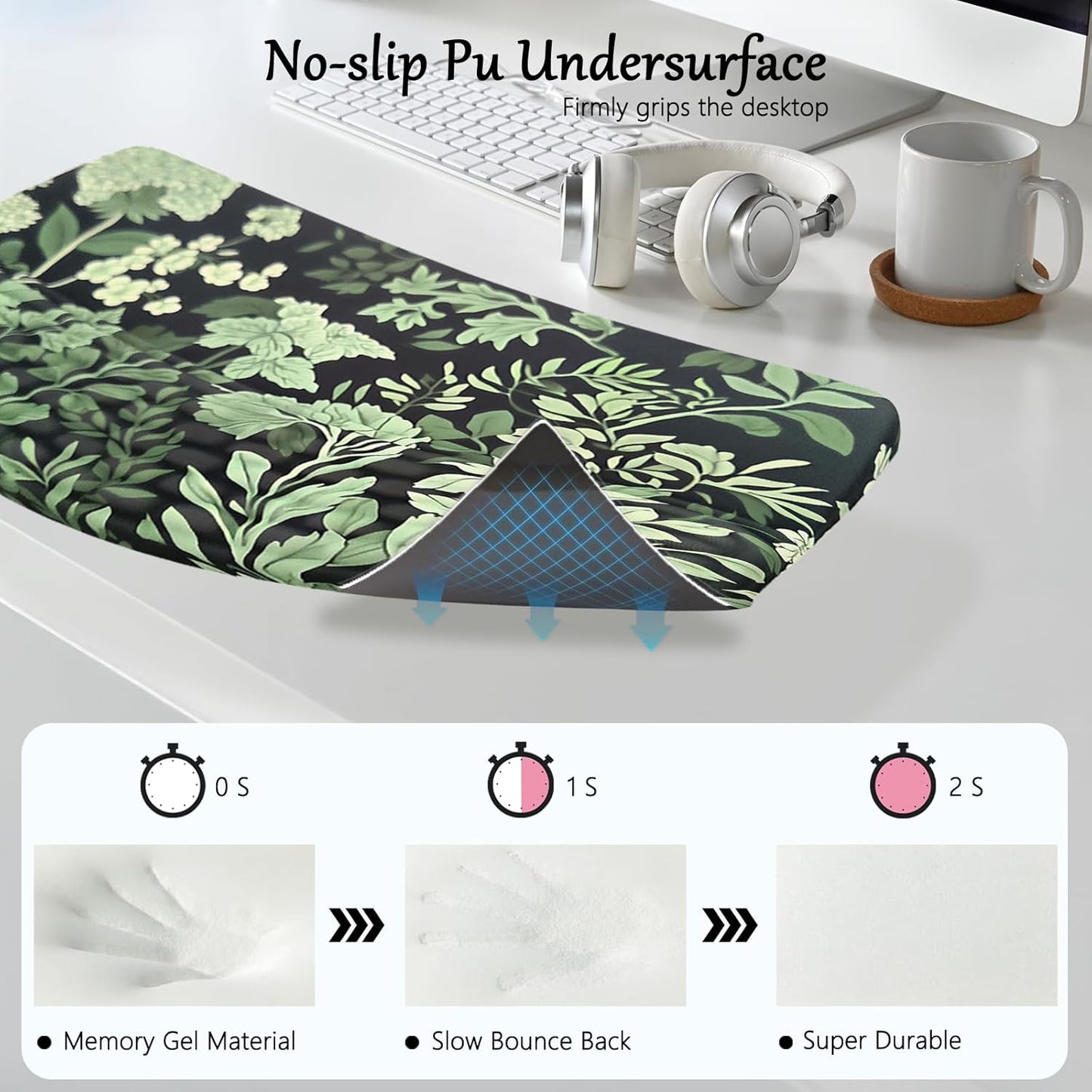 Computer Keyboard Stand Pad with Wrist Rest Purple Blue Cloud Keyboard Pad Support with Comfortable Galaxy Stars Wrist Pad Cute Girl Ergonomic Tilted Keyboard Riser Holder for Desktop Office Home