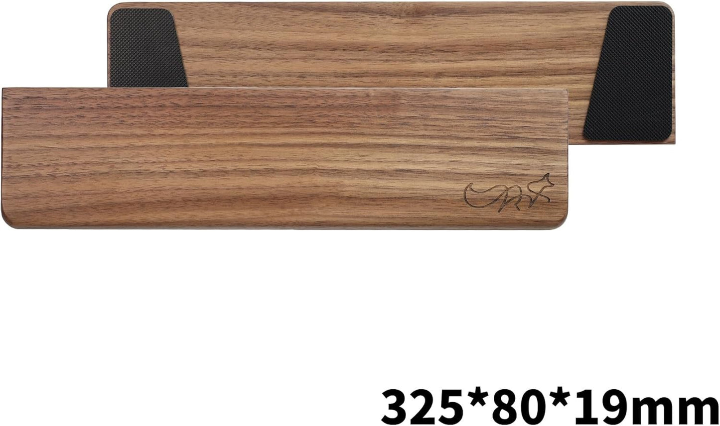 Keyboard Wrist Rest Suitable for 75% Keyboards,Ergonomic Wooden Wrist Rest for Computer Keyboard,12.8" Compact Mechanical Keyboard Rest-Wrist Pad for Comfortable Typing and Gameing