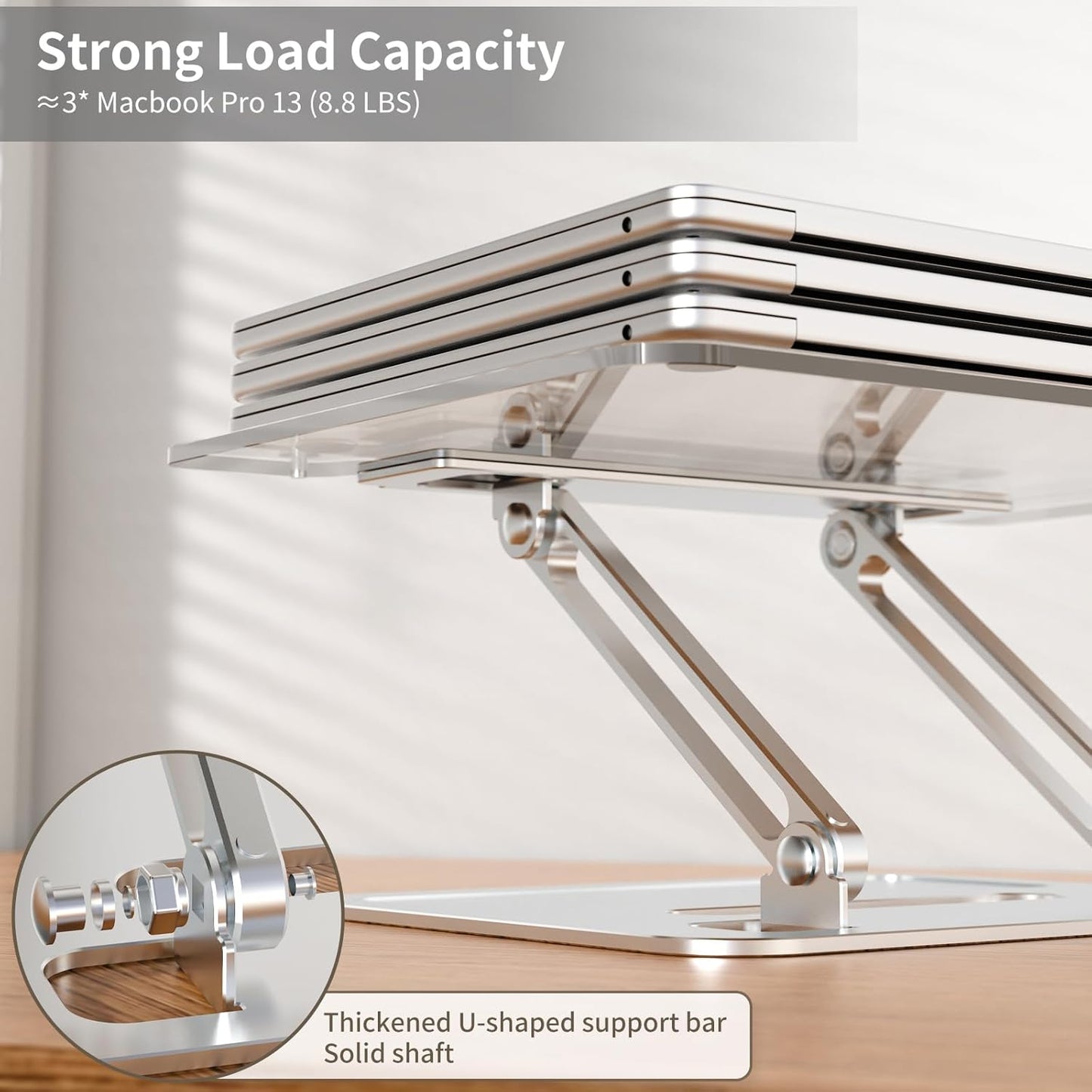 Premium Aesthetic Aluminum Acrylic Book Stand for Reading, Ergonomic Book Holders for Reading Hands Free, Portable Laptop Book Stand for Desk, Reading Stand for Textbook, Recipe, Music Sheets