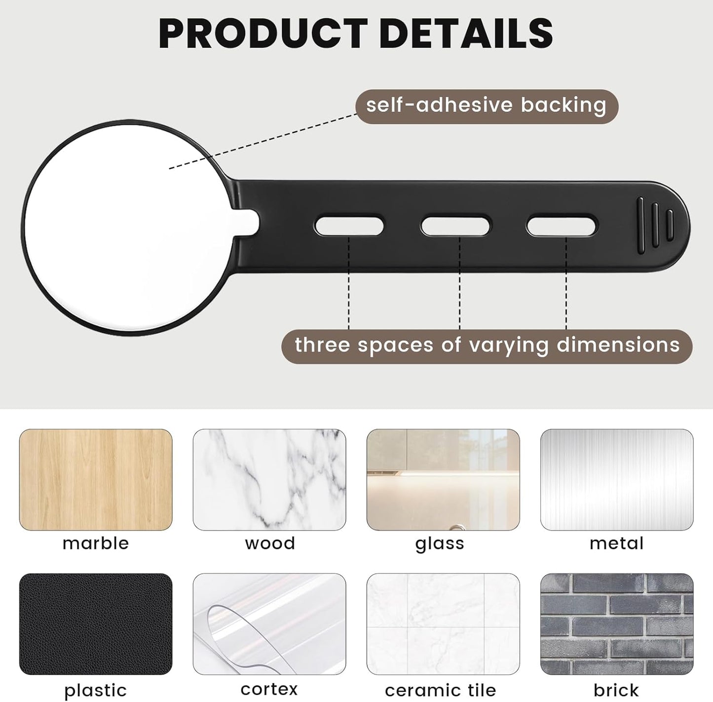 12 PCS Cable Management Under Desk, Silicone Cable Ties Straps, Adjustable Wire Organizers, Self Adhesive Sticky-Back Cable Clips for Data Cables, Appliance Power Cords