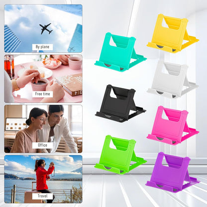 7 Pack Foldable Phone Stands Holder, Multi-Angle Desktop Tablet Stand Portable Universal Tabletop Phone Holder for All Mobile Smart Cell Phones Tablet Display