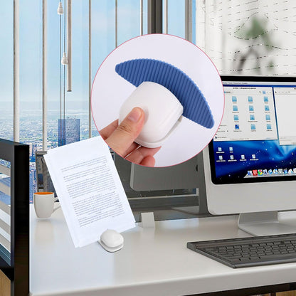 3pcs Paper Holder Stands for Typing, Portable Document Holder with Non-Slip Base Desktop Clamp for A4 Paper Office Reading (White, Blue, Red)