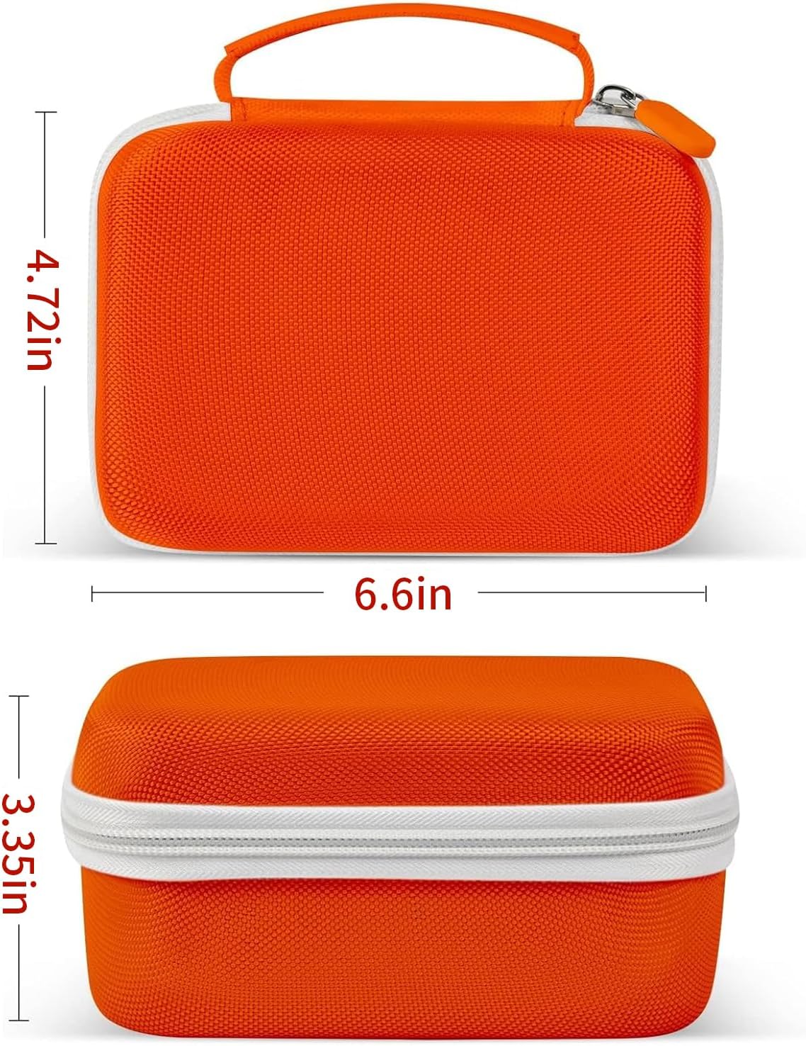 Boobowl Case Compatible with Phomemo M110 Label Maker - Portable Mini Bluetooth Thermal Label Maker Carrying Storage Bag for Printer Labels, USB Cable and Accessories (Box Only) - Orange