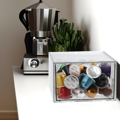 Acrylic Makeup Organizer, 10 Drawers Clear Storage Organizer Desktop Stackable Storage Drawers, Plastic Organizer Bins for Makeup, Stationery, Cosmetics, Vanity, Bathroom,Cabinet,Pantry Office Desk
