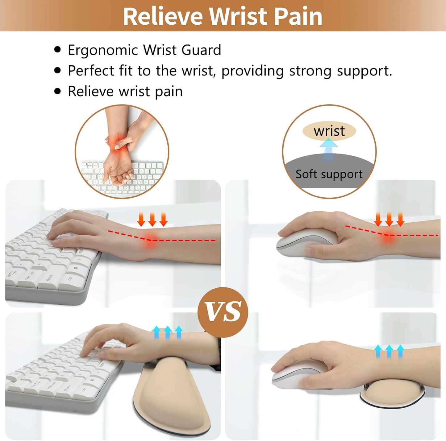 Green Desk Pad and Keyboard Wrist Rest, 3in1 Mousepad + Keyboard Wrist Rest+Mouse Wrist Rest for Home Office Table Computer Cover. (31.5×15.7,Green)