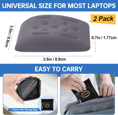 Upgraded Wrist Rest for Laptop, Ergonomic Memory Foam Laptop Wrist Pads for Computer Keyboard, Wrist Support Cushion for Typing (Black)