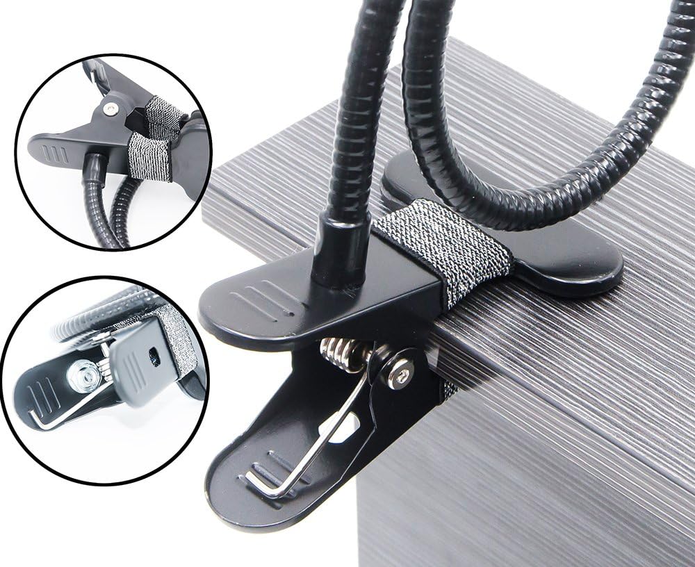 Cell Phone Holder, Universal Lazy Bracket Mobile Phone Stand, Flexible Gooseneck Long Arm Clip (White)