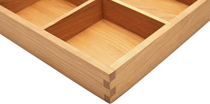pandapark Wood Organizer Tray,Black Walnut,Desk & Drawer Storage Box (Maple Master)