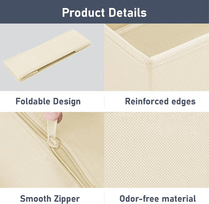 DIMJ Drawer Organizer Clothes - 20 Pack Closet Drawer Organizer Bins for Baby Clothes Storage, Fabric Dresser Organizer for Nursery Bedroom, Foldable Small Drawer Dividers for Underwear Socks