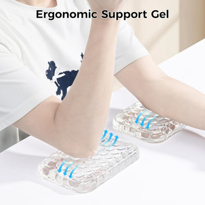 Ospelelf Ergonomic Elbow Pad, Gel Keyboard Wrist Rest Support for Office Desk Chair, Arm Wrist Pad for Typing Pain Relief, 1 Pack
