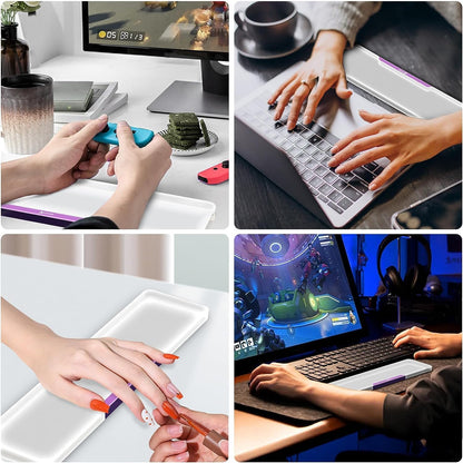 SELORSS Acrylic Keyboard Wrist Rest 98-Key Mechanical Keyboards Ergonomic Palm Rest for Computer Keyboard,Anti-Slip Base,Wrist Pad for Laptop,Office & Home-Easy Typing