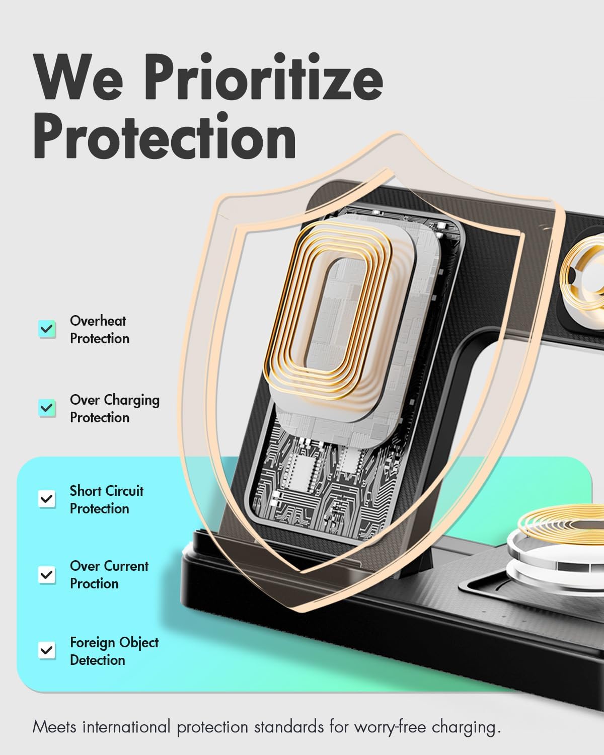 Wireless Charger Stand Charging Station: 3 in 1 Charger Stand Multiple Devices for Apple - iPhone 17 16e 16 15 14 Pro Max 13 12 - Watch 11 10 9 8 7 6 5 4 3 2 SE and Ultra Series-Airpods 4 3 Pro, Pink