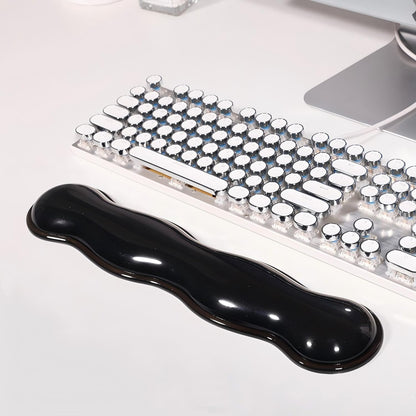 Clear Gel Wrist Rest for Keyboard, Keyboard Wrist Rest for Typing Pain Relief, Ergonomic Keyboard Arm Rest, Suitable for Office, Gaming, Computer, Laptop - Pink