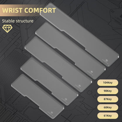 SELORSS Acrylic Keyboard Wrist Rest 98-Key Mechanical Keyboards Ergonomic Palm Rest for Computer Keyboard,Anti-Slip Base,Wrist Pad for Laptop,Office & Home-Easy Typing
