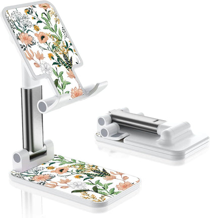 Desk Cell Phone Stand - Adjustable Angle-iPad Holder, Universal Compatible Phone Holder for Desk
