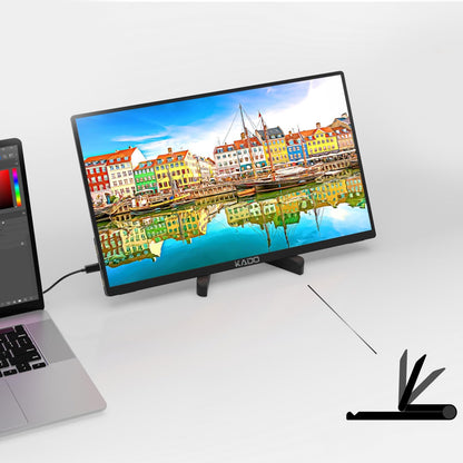 Kado Aluminum Alloy Tablet Stand for Portable Monitor, Foldable iPad Stand Holder Adjustable, Computer Office Desk Accessories for Kindle, Switch, iPad Pro/Air/Mini, iPhone Pro/Max/Plus