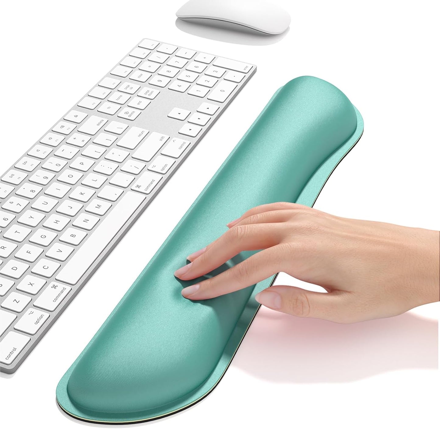 Dapesuom Enlarge Keyboard Wrist Rest, Cute Memory Foam Keyboard Wrist Cushion for Computer Desk Mats Support, Typing Pain Relief Ergonomic Mouse Pad Rests with Non-Slip Base for Gaming, Laptop, Purple