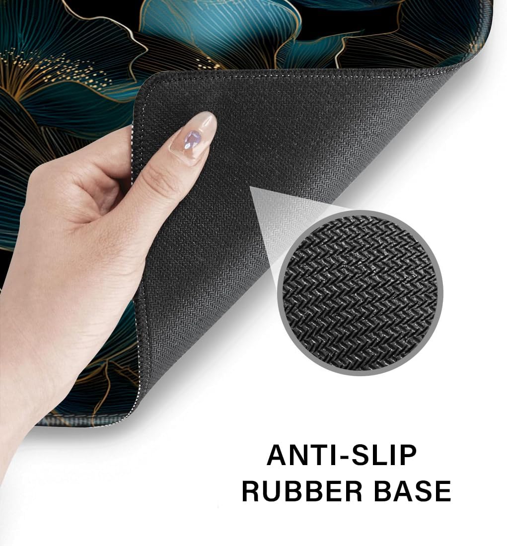 Desk Pad and Keyboard Wrist Rest, Large Mouse Pad + Keyboard Pad+Mouse Wrist Support, Non-Slip Desk Mat Protector for Office, Home 31.5×11.8 Inches Anime Dragon
