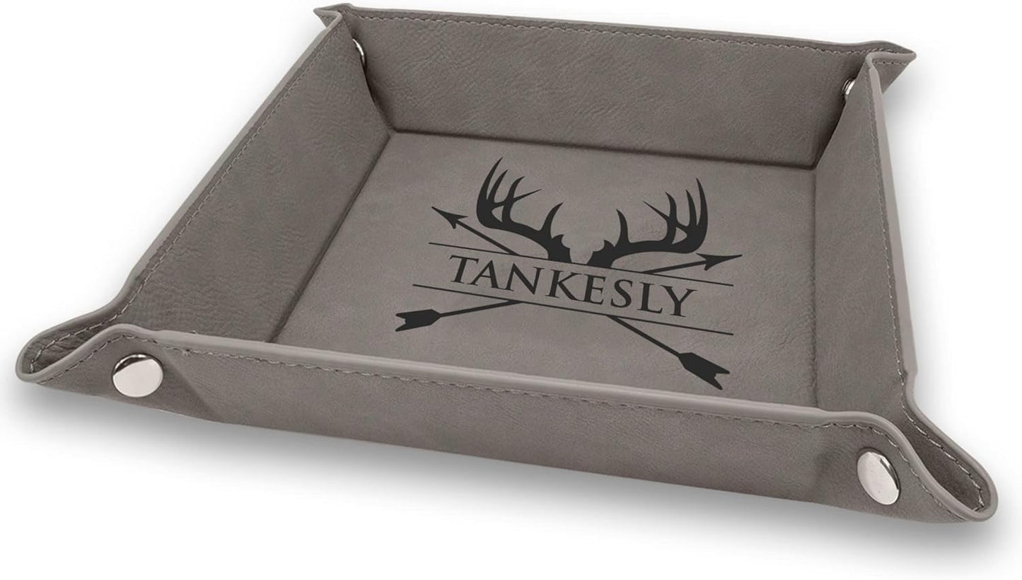 Personalized Organizer for Men, Jewelry Tray, Desk Organizers for Men Women, Men Women Jewelry Key Tray, Desk Storage Plate, Valet Tray Desktop Storage Organizer