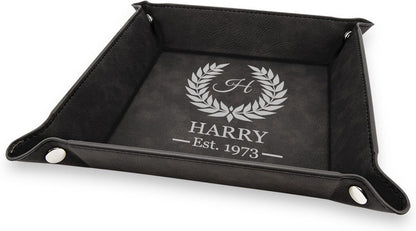 Personalized Organizer for Men, Jewelry Tray, Desk Organizers for Men Women, Men Women Jewelry Key Tray, Desk Storage Plate, Valet Tray Desktop Storage Organizer