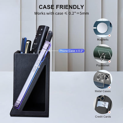 Wireless Charger with Desk Organizer, Wireless Charging Station for iPhone 13/13 Pro Max/13 Pro/12 Series/11/XS Max/XR/X/8Plus/SE 2, Wireless Charging Stand with Leather… (Marble)