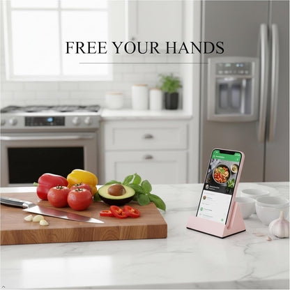 Concrete phone stand, desktop phone stand, multifunctional stand, compatible with iPhone 16/15/14/13/12 smartphones (Ink wash)