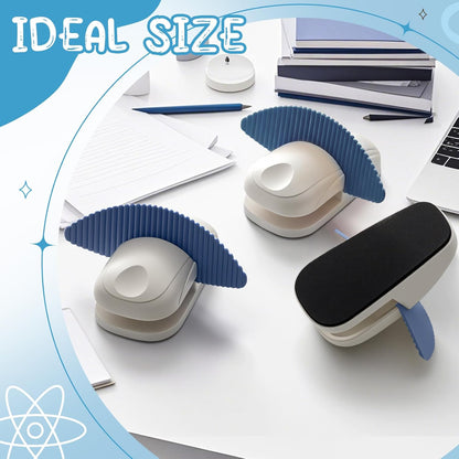 Faccito 3 Pcs Paper Holder Stand for Typing Non-Slip Mat Desktop Folder Document Holder with Anti-Slip Pads Portable Copy Stand Desktop Clamp for A4 Paper Office Reading (White,Blue,Red)