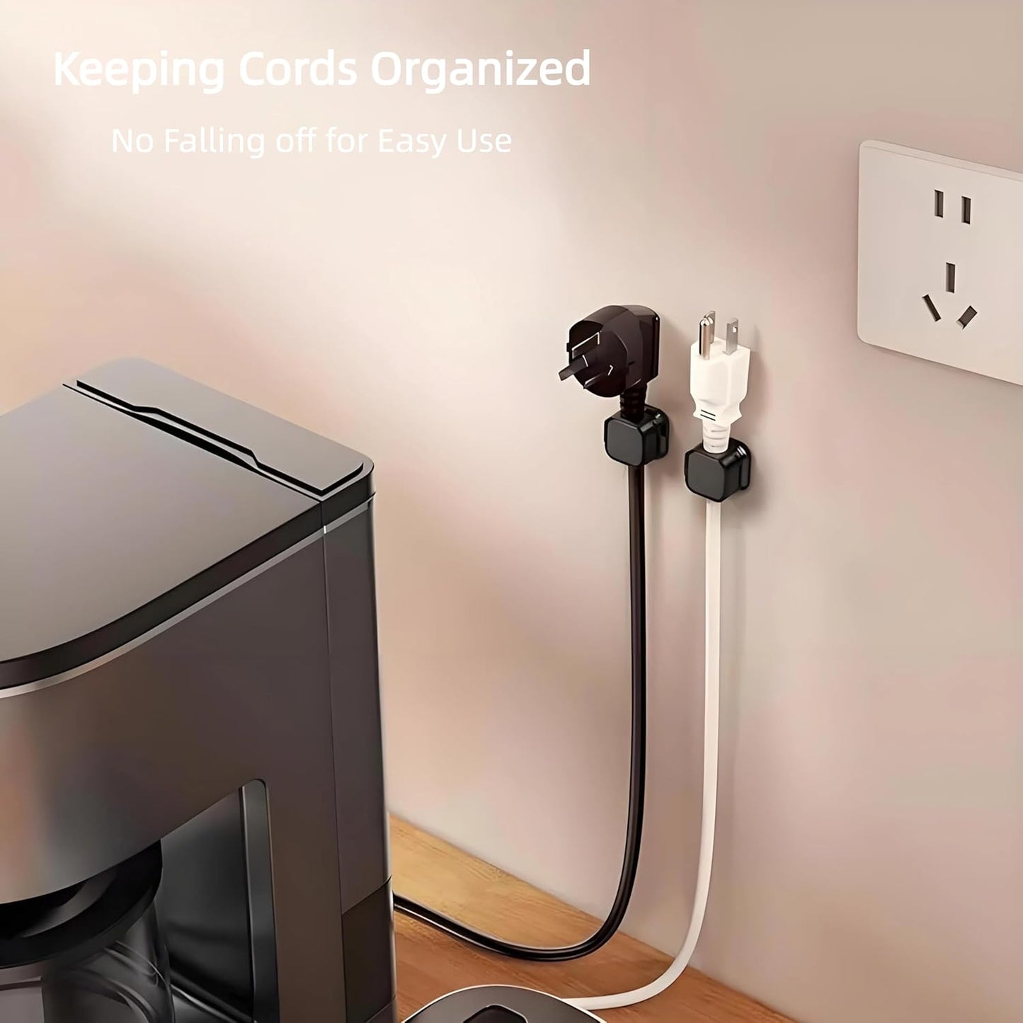 12Pack Spring Cord Organizer,Magnetic Cable Clips, Cable Management, Office Desk Accessories, Cord Organizer, Cable Smooth Adjustable,for Desk, Wall, Car, Home Office, Phone Cable Management (White)