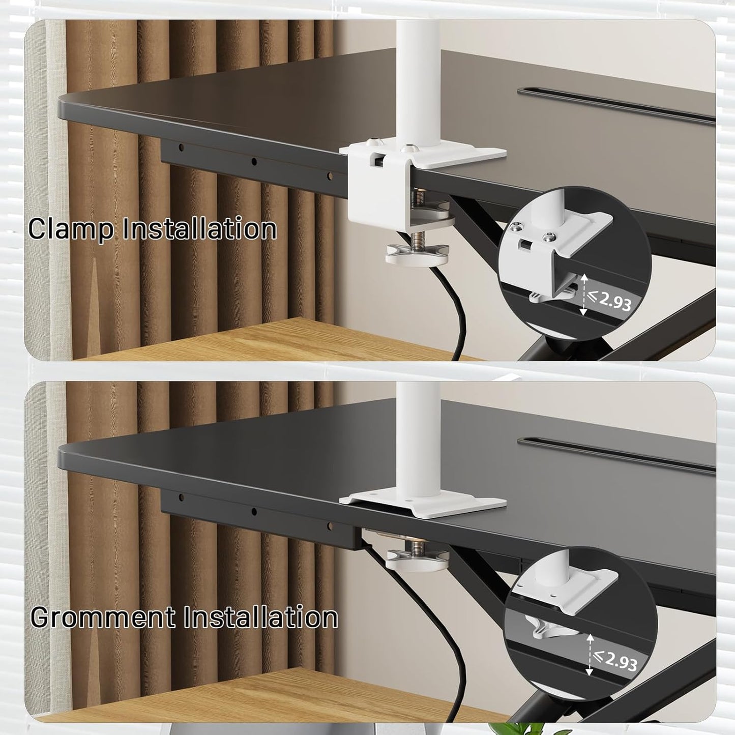 JOY worker Standing Desk Converter, 32" Wide Height Adjustable Sit Stand Up Desk Riser with Keyboard Tray, Desktop Workstation Riser for Home Office Computer Laptop, Particle Board, White
