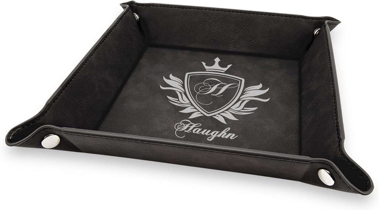 Personalized Organizer for Men, Jewelry Tray, Desk Organizers for Men Women, Men Women Jewelry Key Tray, Desk Storage Plate, Valet Tray Desktop Storage Organizer
