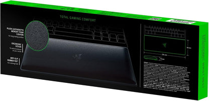 Razer Ergonomic Wrist Rest for Mini Keyboards: Plush Leatherette Memory Foam Cushion - Anti-Slip Rubber Feet