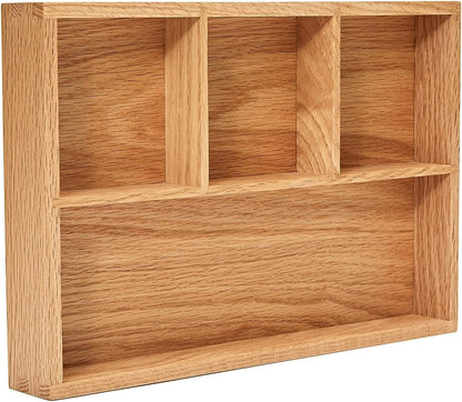 pandapark Wood Organizer Tray,Black Walnut,Desk & Drawer Storage Box (Maple Master)
