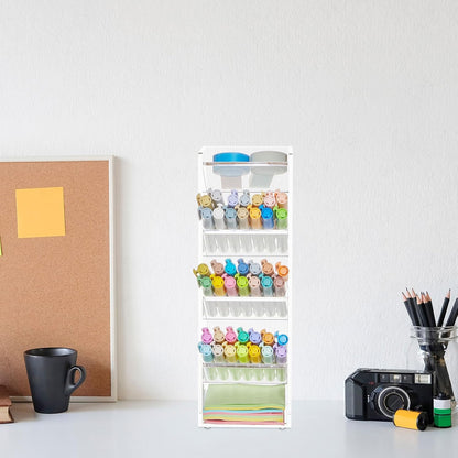 MotiMind Acrylic Pen Organizer Storage for 250 Markers Vertical Marker Organizer Acrylic Pen Display Holder for Office Desk Desktop Stationery Pencil Storage, Clear, 13 x 4 x 12.4 Inch