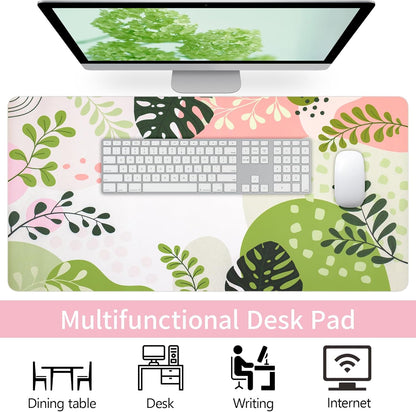 Wrist Rest for Computer Keyboard and Mouse, Ergonomic Design Wrist Support Pad for Keyboard, Soft Memory Foam Desk Pads Support Hand and Arm Easy Typing Pain Relief, 2 Piece Pad, Cream Pink