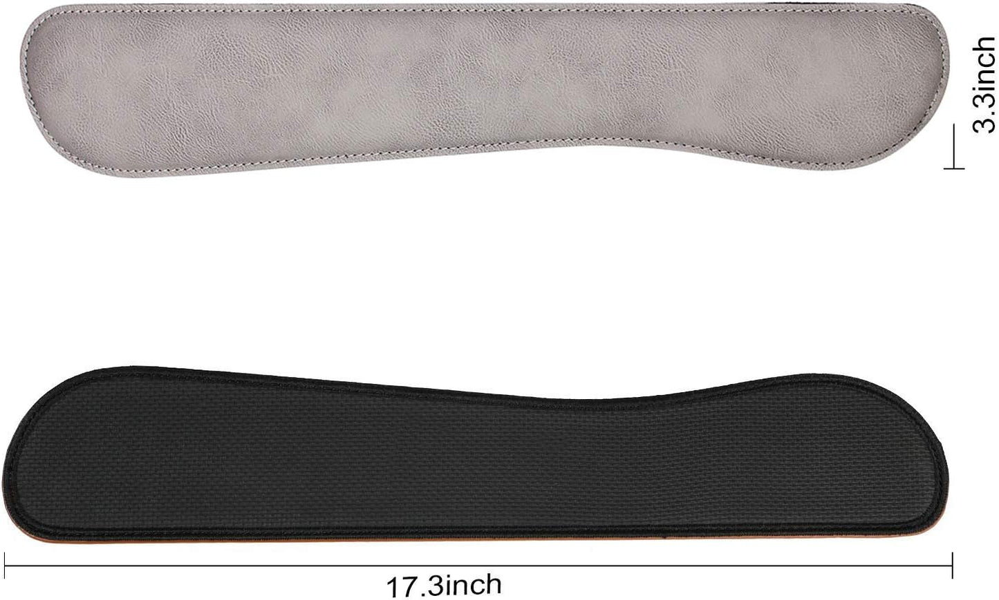RICHEN Ergonomic PU Leather Keyboard Wrist Rest and Mouse Pad with Wrist Support, Memory Foam Set for Computer/Laptop,Gaming and Office, Comfortable for Easy Typing & Pain Relief (PU Brown)