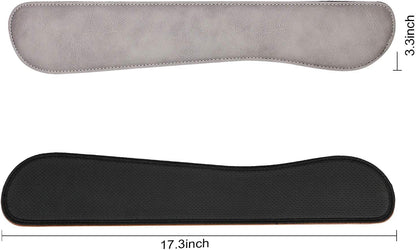 RICHEN Ergonomic PU Leather Keyboard Wrist Rest and Mouse Pad with Wrist Support, Memory Foam Set for Computer/Laptop,Gaming and Office, Comfortable for Easy Typing & Pain Relief (PU Brown)