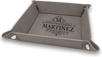 Personalized Organizer for Men, Jewelry Tray, Desk Organizers for Men Women, Men Women Jewelry Key Tray, Desk Storage Plate, Valet Tray Desktop Storage Organizer