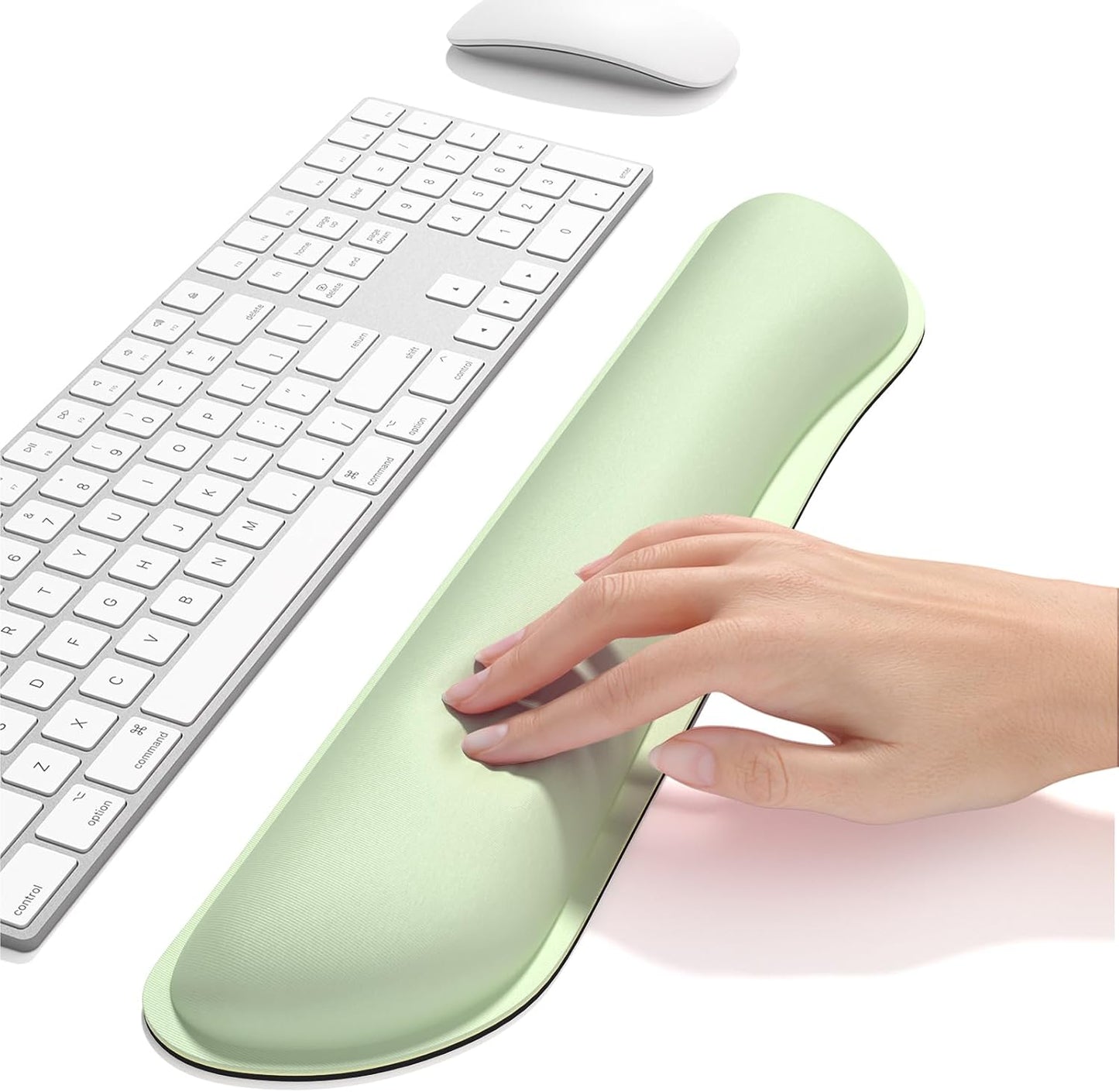 Dapesuom Enlarge Keyboard Wrist Rest, Cute Memory Foam Keyboard Wrist Cushion for Computer Desk Mats Support, Typing Pain Relief Ergonomic Mouse Pad Rests with Non-Slip Base for Gaming, Laptop, Purple