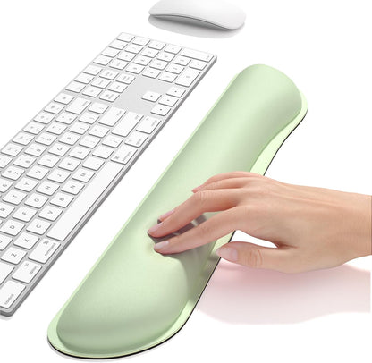 Dapesuom Enlarge Keyboard Wrist Rest, Cute Memory Foam Keyboard Wrist Cushion for Computer Desk Mats Support, Typing Pain Relief Ergonomic Mouse Pad Rests with Non-Slip Base for Gaming, Laptop, Purple