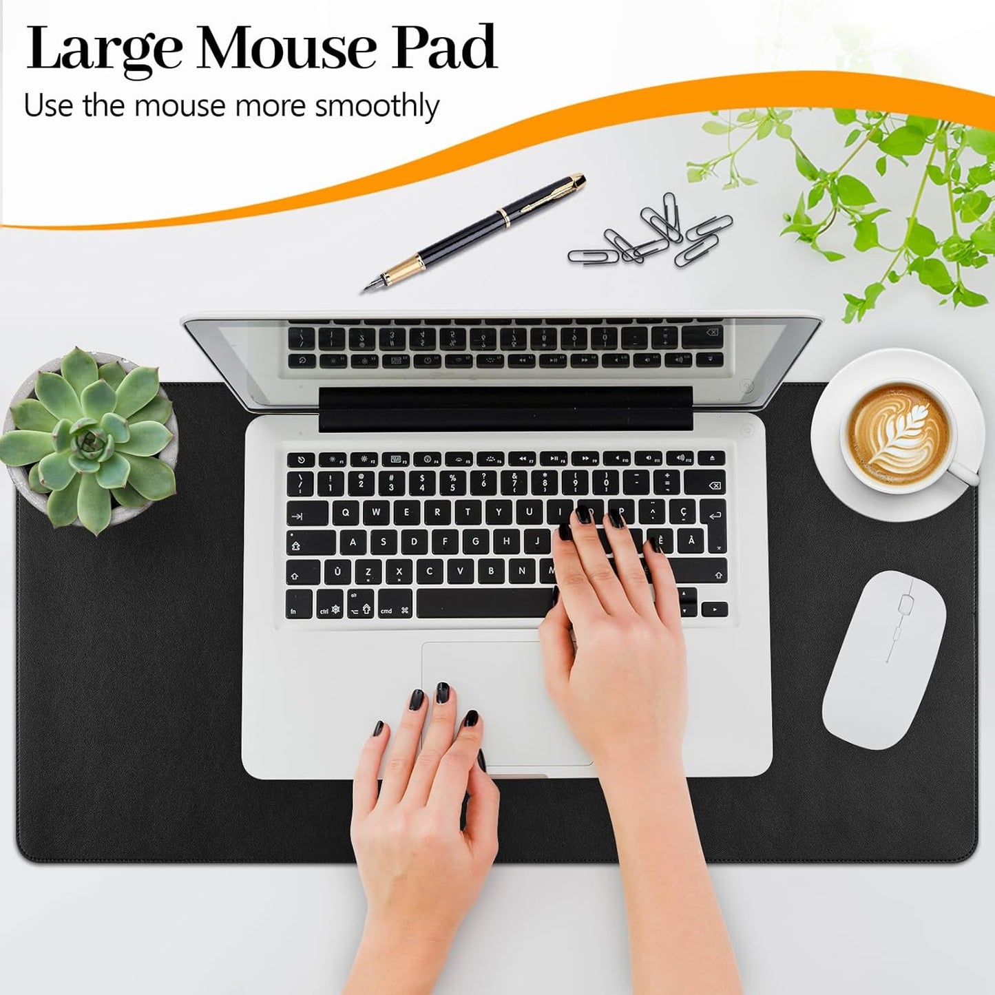 Green Desk Pad and Keyboard Wrist Rest, 3in1 Mousepad + Keyboard Wrist Rest+Mouse Wrist Rest for Home Office Table Computer Cover. (31.5×15.7,Green)