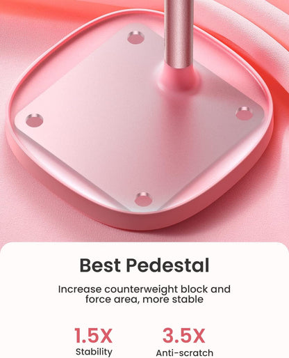 LISEN Cell Phone Stand Phone Holder for Desk Office Decor, Office Desk Accessories Women PC Gaming Essentials iPhone Stand Gadgets Men Gifts for Mom Fit OtterBox Case Switch iPad Air Tablet 4-10 in