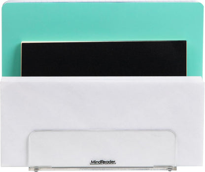 Mind Reader Paper Tray, Desktop Organizer, File Storage, Modern, Office, Acrylic, Clear